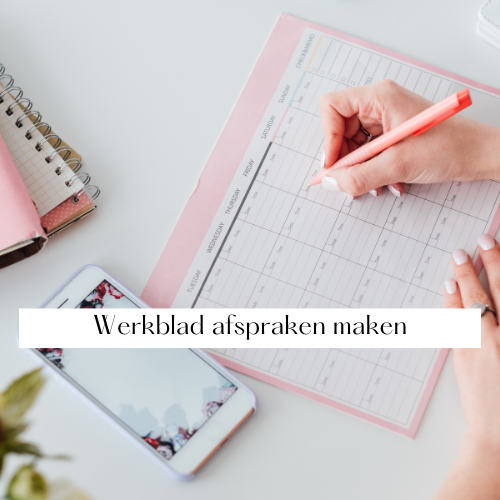 Werkblad: Afspraken maken