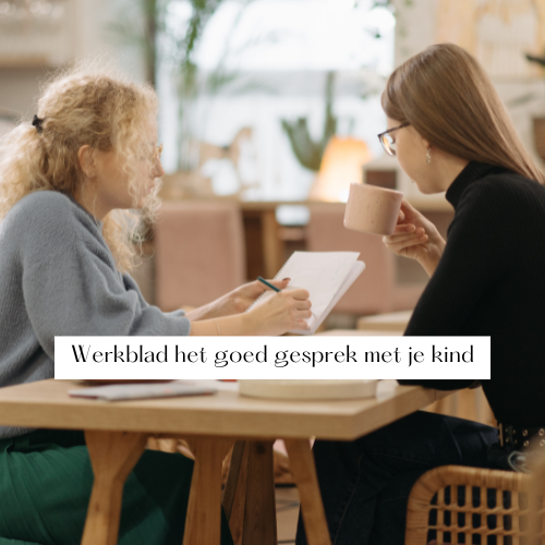 Werkblad: Het goede gesprek